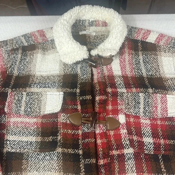 Maurice’s Plaid Flannel 0X Shacket Jacket Pockets Lagenlook Western Long Tall - Picture 2 of 13